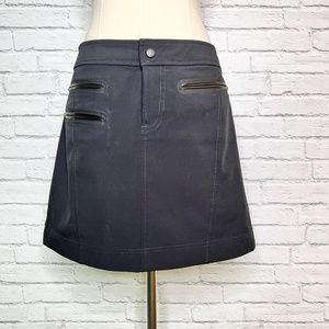 Athleta Black Fleece Lined Skirt, Size 6
